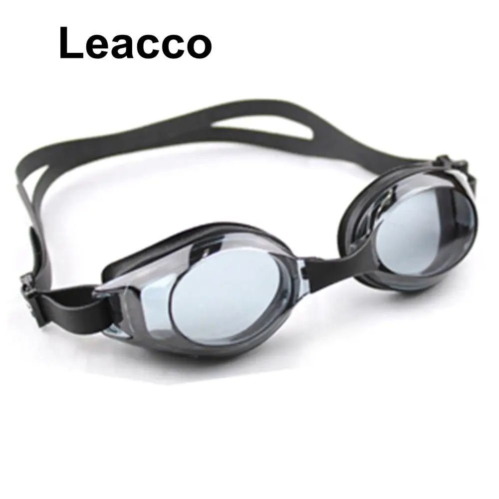 Регулируемые водные спортивные очки, анти-ультрафиолетовое покрытие, очки для плавания, очки для мужчин и женщин, противотуманные водонепроницаемые очки для плавания - Цвет: black