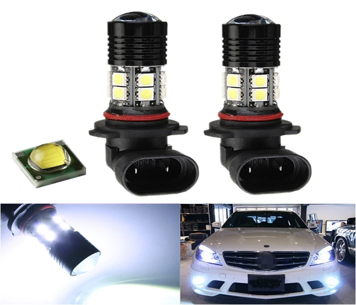 

HB4 9006 12 LED 5050 SMD LED Lens Projector Car Auto Fog DRL Daytime Running Light Bulb Lamp DC12V White Big promotion