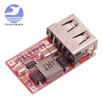 

100PCS DC 6-24V 12V/24v to 5V USB Output charger step down Power Module Mini DC-DC Step Up Boost Module Power Adjustable buck