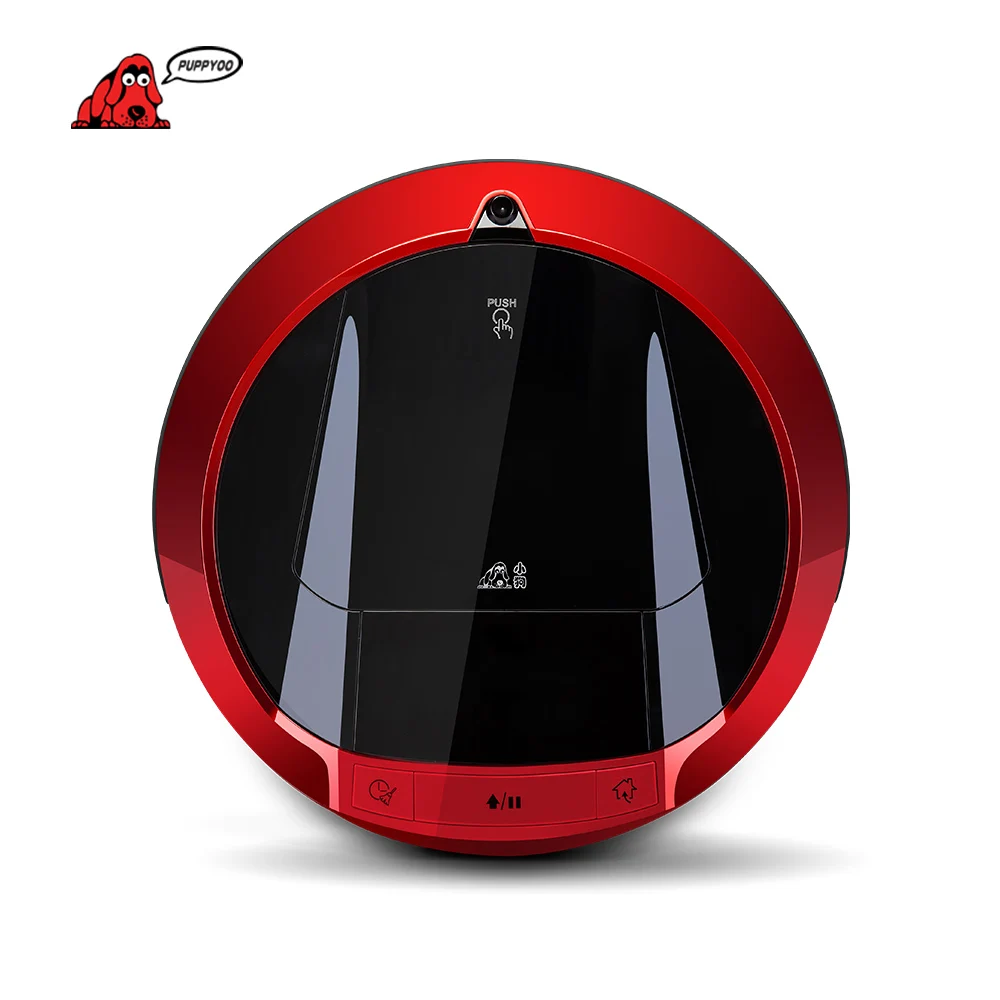 

PUPPYOO Multifunctional Robotic Vacuum Cleaner Self-Charge Sweep Home Collector Suction LED Touch Screen Side Brushes V-M900R