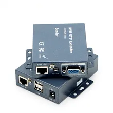 Super qualité 330ft VGA + Audio stéréo + USB Signal KVM Extender sur Cat5 Cat5e Cat6 RJ45 câble pas de perte de retard VGA émetteur