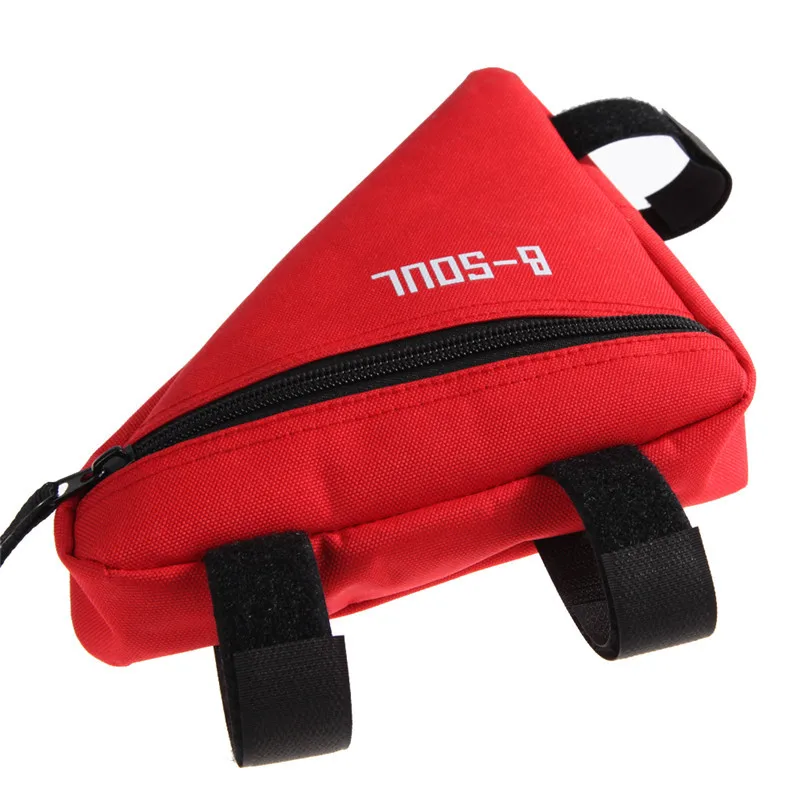 Flash Deal Mountain Bike Bag Front Tube Frame Triangle Wallet Cell Phone Pouch Waterproof Holder Saddle Cycling Bicycle Bag Red Blue Grey 11