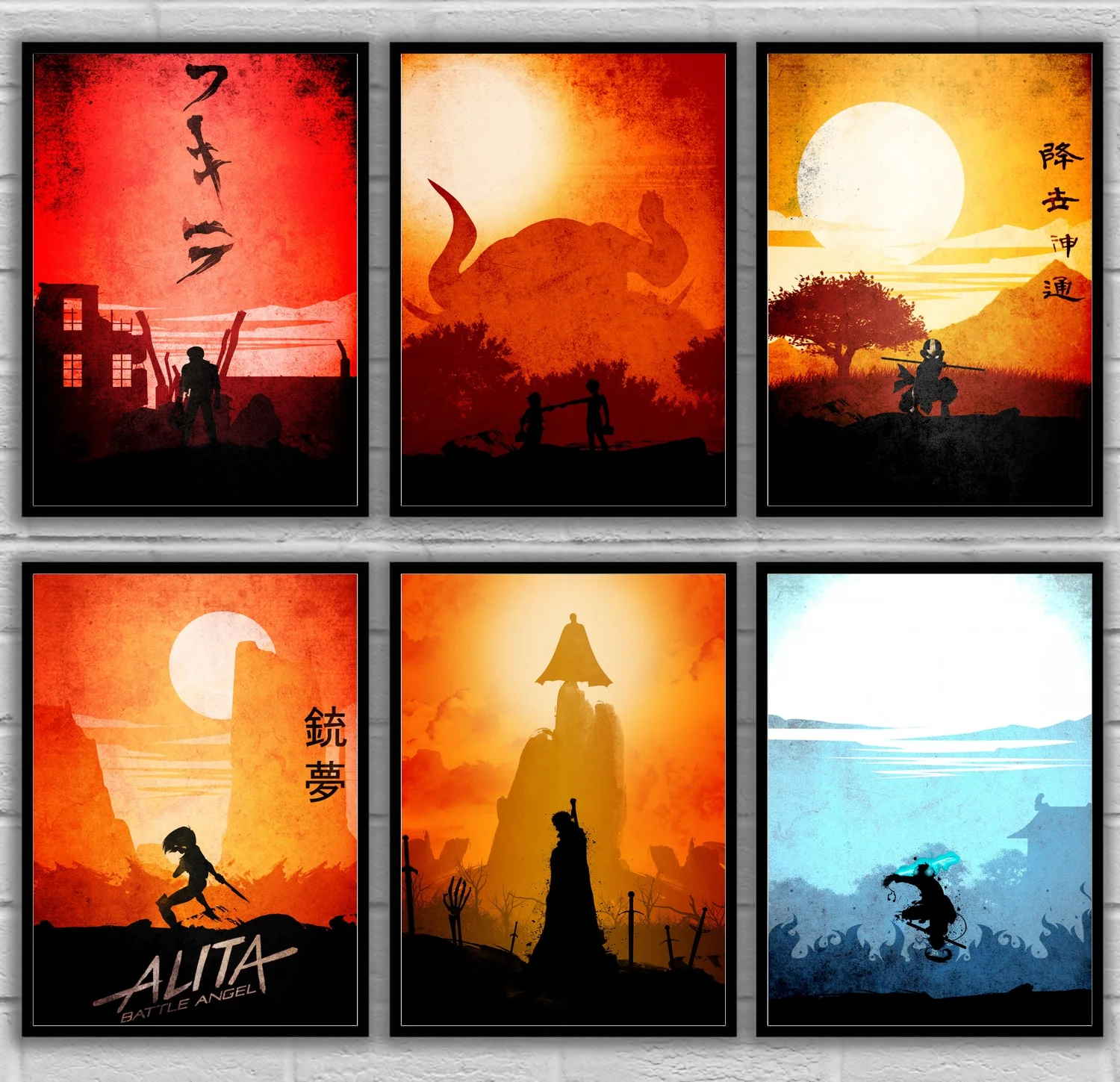 

Akira Asta Yuno Avatar Angel Alita Berserk Exorcist Rin Merlin Cowboy Eren Goku Metal Alchemist Japan Art Poster Canvas Painting