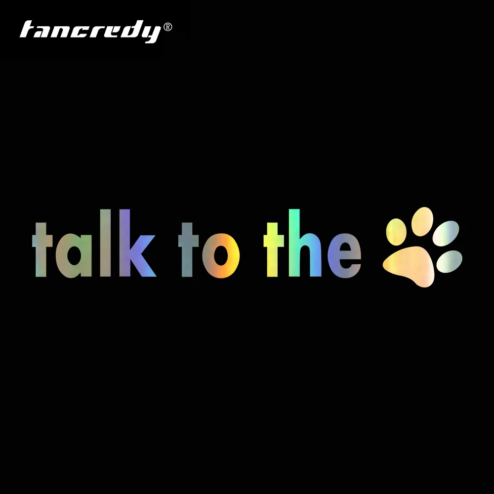 Tangredy Talk To The Dog мультяшный отпечаток автомобильный стиль наклейка на слова винил