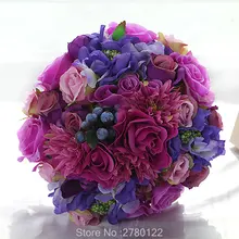 Винтажные искусственные пионы Свадебный букет из роз лента Свадебный букет Банко розовый невесты Шелковый Свадебный букет de mariage