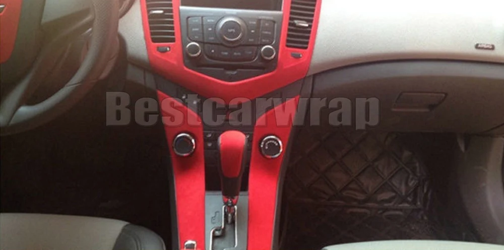 Alcantara Black vinyl velvet  car wrap film foil  Sticker suede leather wrapping  (30)