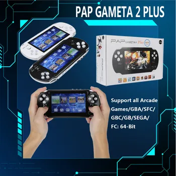 

Video Game Console Games PAP GAMETA 2 PLUS 4.3'' Handheld Game Console 64 Bit Video Game Concole Port Consola Retro Handheld