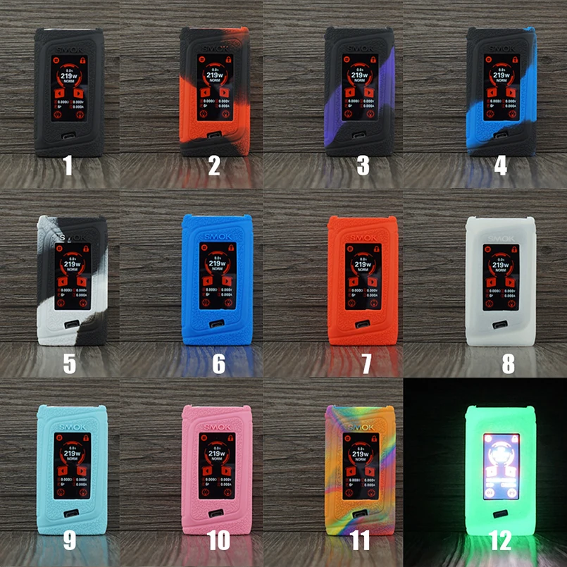 Чехол с текстурой для SMOK Morph 219 kit TC Mod vape силиконовый чехол кожаным рукавом