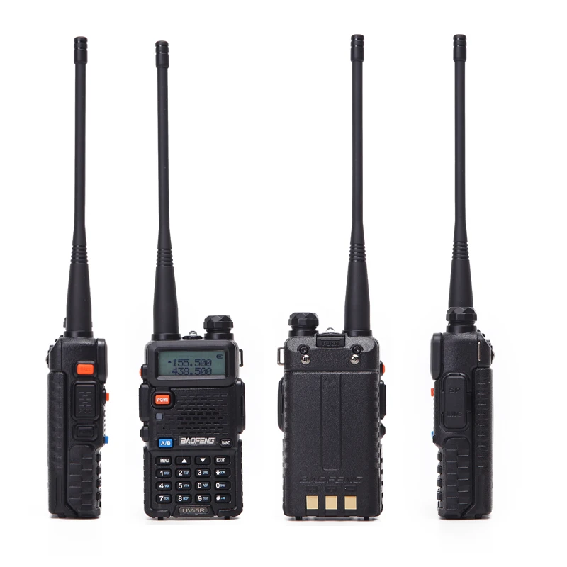 4 шт. Baofeng UV-5R для любительских портативных дуплексных радиостанций 5 Вт двухдиапазонный UHF и VHF UV 5R 136-174 и 400-520 МГц BF-UV5R Портативный