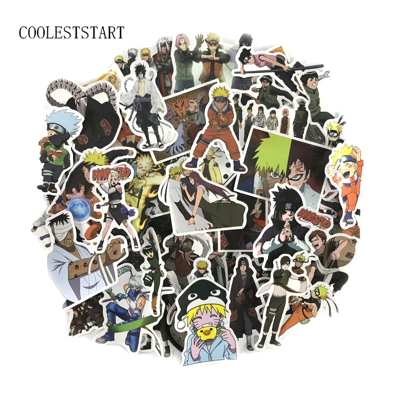 

49PCS/Lot Japan Anime Graffiti Sticker For Luggage Laptop Car Skateboard Guitar Fridge Decal Toy PVC Waterproof Stickers
