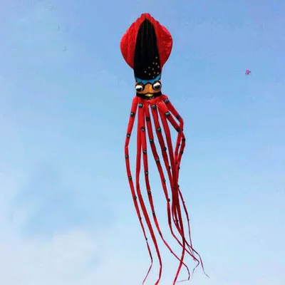 free shipping high quality 27m tuna squid octopus kite large soft kite ripstop nylon fabric kite with handle line walk in sky free shipping high quality 27m tuna squid octopus kite large soft kite ripstop nylon fabric kite with handle line walk in sky