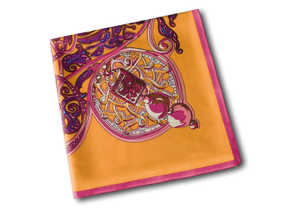 Винтажный большой квадратный Шелковый Хиджаб Дамский роскошный бренд саржевый шарф шаль с животным принтом желтые Хиджабы 130*130 см 1331 м