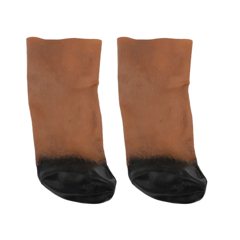 New Funny Horse Hooves Glove Latex Halloween Party Cosplay Animal