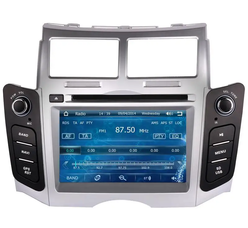 Clearance 7" Car DVD player with GPS(opt),audio Radio stereo,car multimedia headunit for TOYOTA YARIS 2005 2006 2007 2008 2009 2010 2011 1