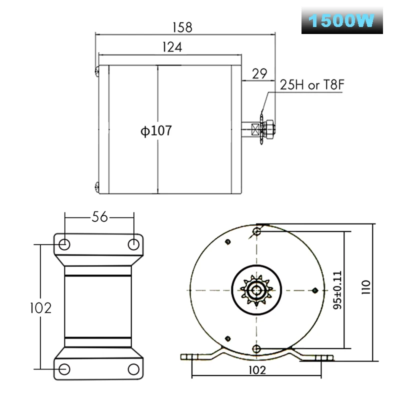 Электрический скутер 48V 1500W 1600W DC безщеточный мотор для электрических транспортных средств, регулятор вентильного двигателя Универсальный дроссельной заслонки Лонгборда bicicleta