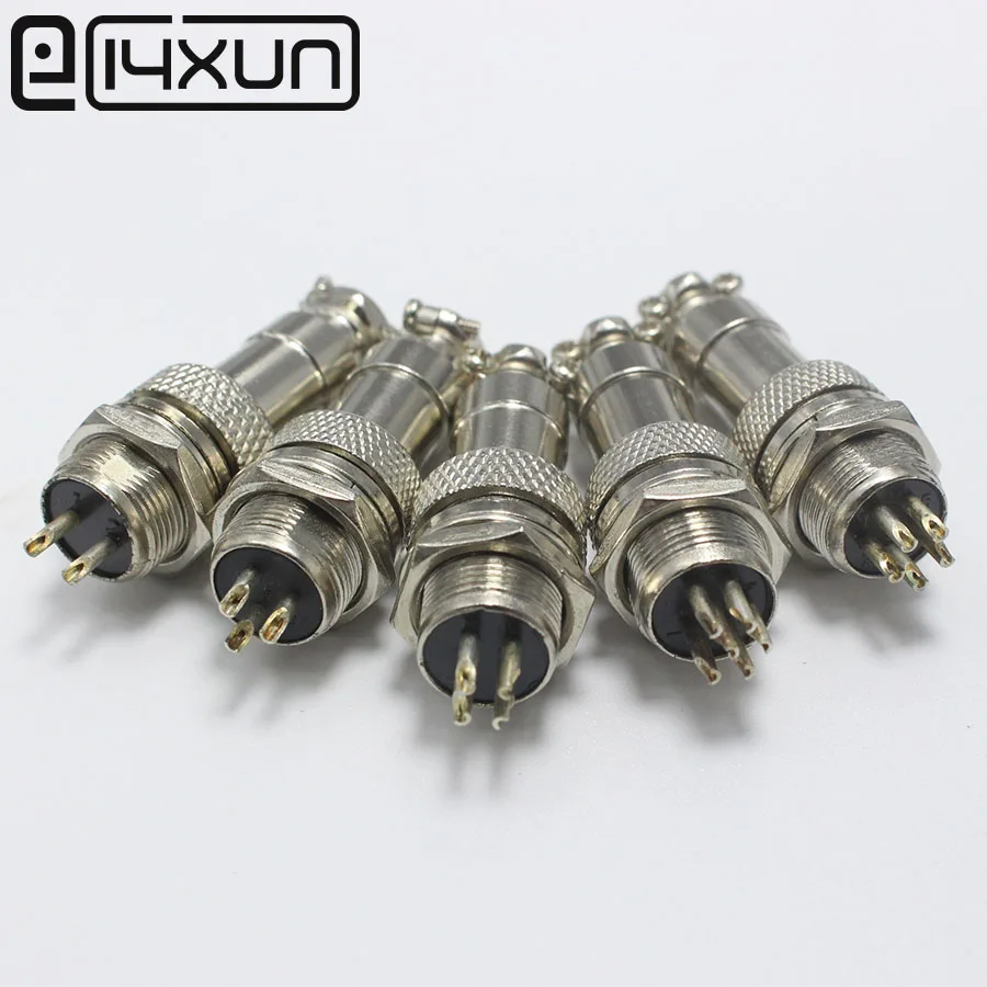 EClyxun 1 комплект GX12 XLR 12 мм 2 3 4 5 6 контактов Штекерный аудио кабель адаптер шасси