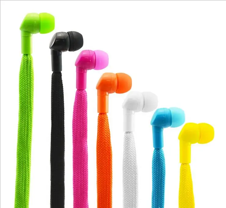 Universal Common Plastic Shoelace Earphone 3.5mm In ear Stereo Earbuds