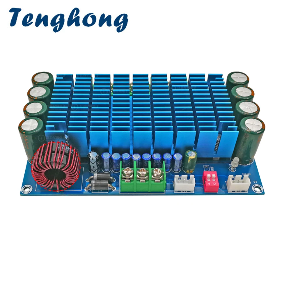 Tenghong TDA7850 автомобильный усилитель динамика 50 вт * 4 цифровой аудиоплата 12 в