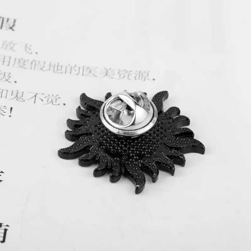 ТВ брошь Сверхъестественное черная пентаграмма Винчестер звезда значок заколки