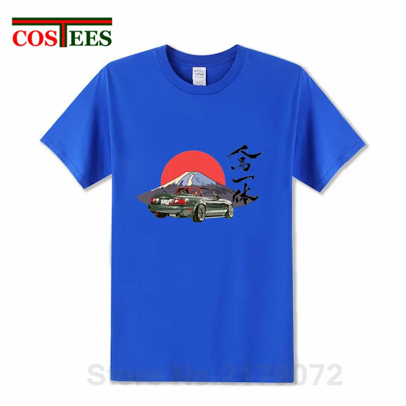 2018 estilo japonés Mazda Miata Mx5 Camiseta hombre Jinba Ittai Monte Fuji edición T camisa homme gráfico impreso camiseta camisetas