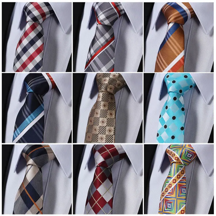 Slim Solid Pattern Formal Mens Tie Silk Necktie,Woven Jacquard Neck Ties Wedding Handcrafted