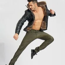 Мужские камуфляжные штаны-шаровары из искусственной кожи в готическом стиле панк, уличная одежда, мотоциклетные брюки из искусственной кожи, зимние мужские облегающие штаны для ночного клуба D92003