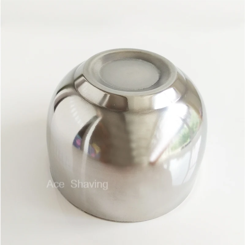 

Double Layer Stainless Steel Wet Shaving Bowl Metal Cup Barber Beard Soap Mug 100 Pieces/ Lot