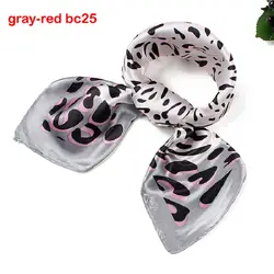 Шарф небольшой площади Шелковый шарф Офисные женские туфли подарок модные женские с леопардовым принтом бандана 60 см BBC25