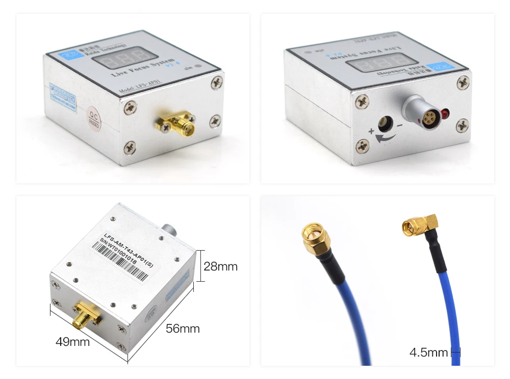 WaveTopSign Ruida LFS-AM-T43-AP01 (S) резки металла Live фокус Системы усилитель для CO2 лазерная машина