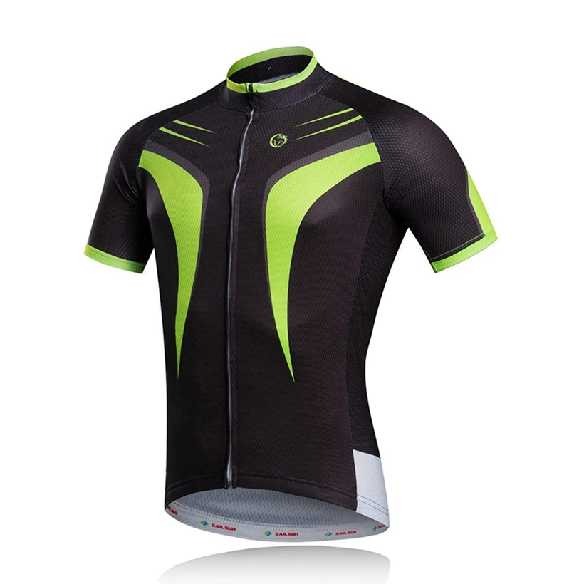 Cool Men's black Green Cycling Jersey Cycling Wear Short jersey Bicycle