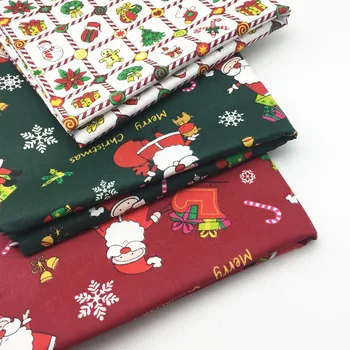 

160cm(wide) Christmas/Owls/Birds/Florals Printed 100% Cotton Fabric for Patchwork Quilts Baby Garment Cushion Quarters