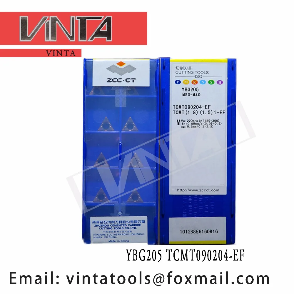

free shipping high quality 10pcs/lots YBG205 YBG202 TCMT090204-EF cnc carbide turning inserts