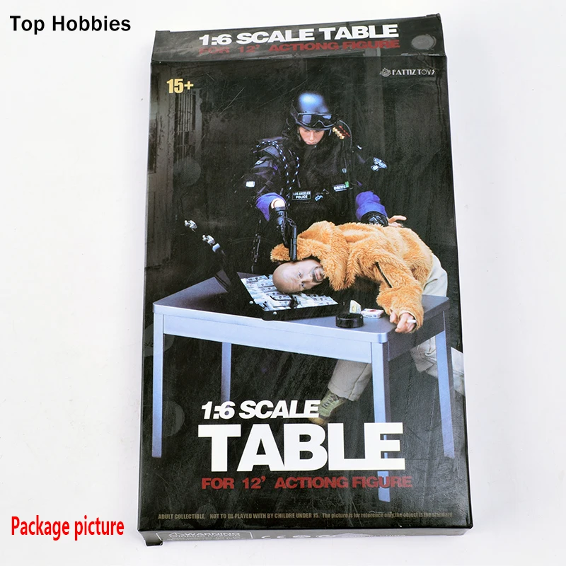 

1/6 Scale Soldier Dedicated Accessories Scene Metal Paint Square Table Model Fit 12 Inch Phicen/HT Toys Doll action Figure