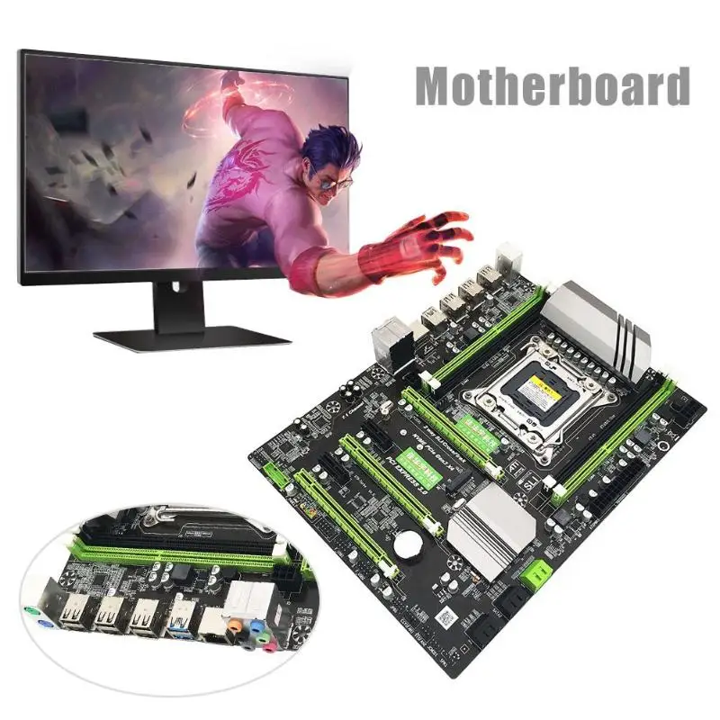 X79 إنتل B75 شرائح دعم M.2 USB 3.0 المقبس حاسوب شخصي مكتبي اللوحة 8 مراحل الدائرة امدادات الطاقة