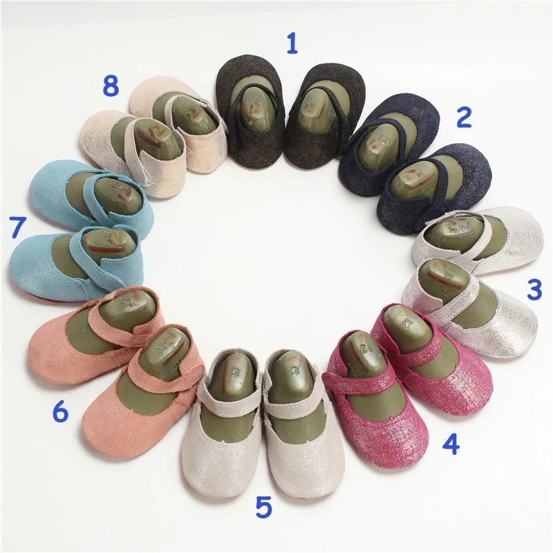 

Baby diamond shiny Leather shoes Kids girl spring Buckle Strap moccasins Baby First Walkers 8colors 3size