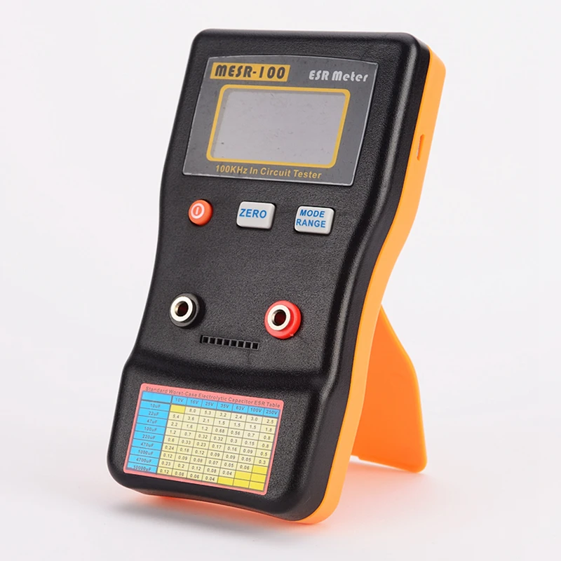 AutoRange Online Capacitor ESR Low Ohm Meter 0.001 to 100.0R Accuracy Digital In Circuit Capacitance Resistance Capacitor Tester