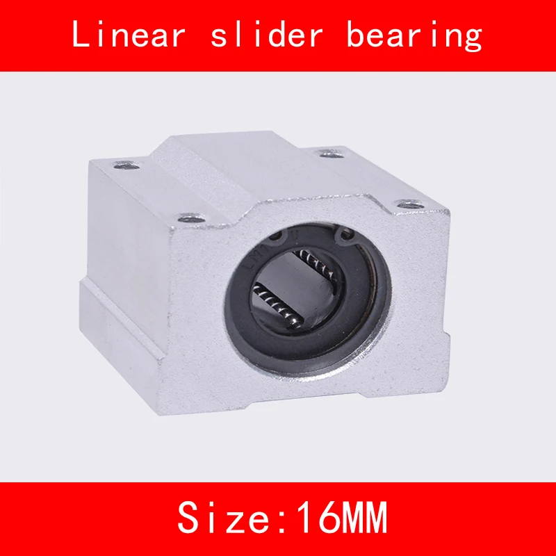 2 piece/lot SCS12UU SCS16UU 12mm 16mm Linear Motion Ball Bearing slider