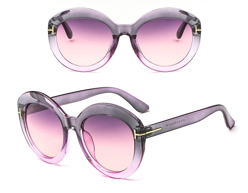 Модные круглые солнцезащитные очки для женщин, брендовые роскошные женские солнцезащитные очки, негабаритные летние высококачественные брендовые дизайнерские солнцезащитные очки