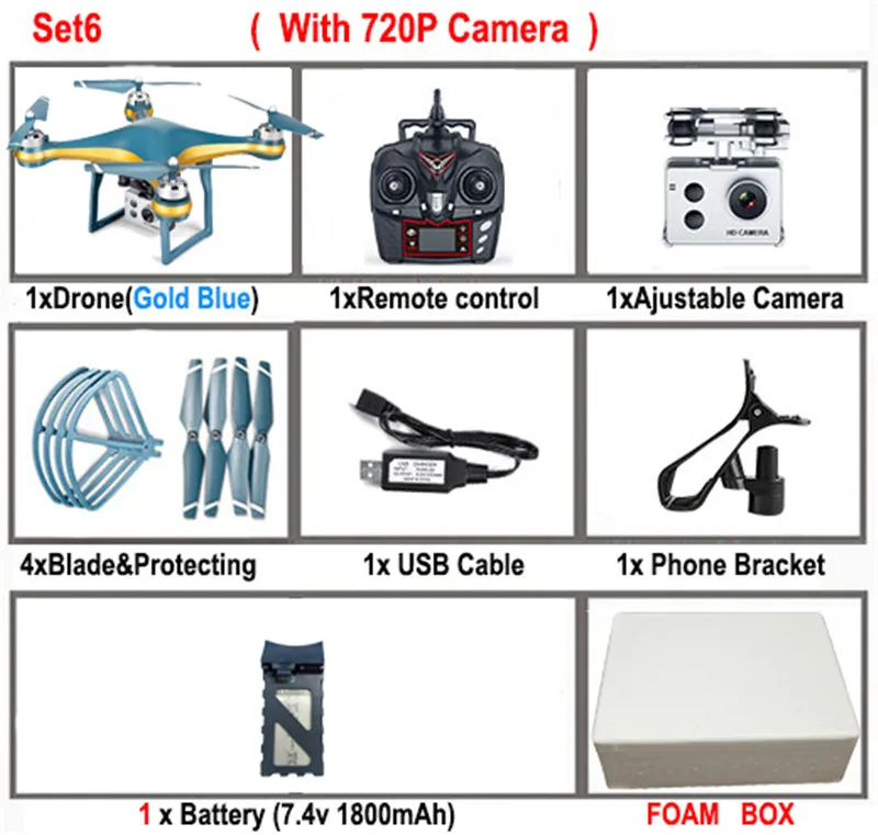 K10 gps 5G Wifi FPV RC Дрон с регулируемой камерой 720 P/1080 P 25 минут время полета низкая мощность возврат вертолет RC Квадрокоптер игрушки - Цвет: Set6