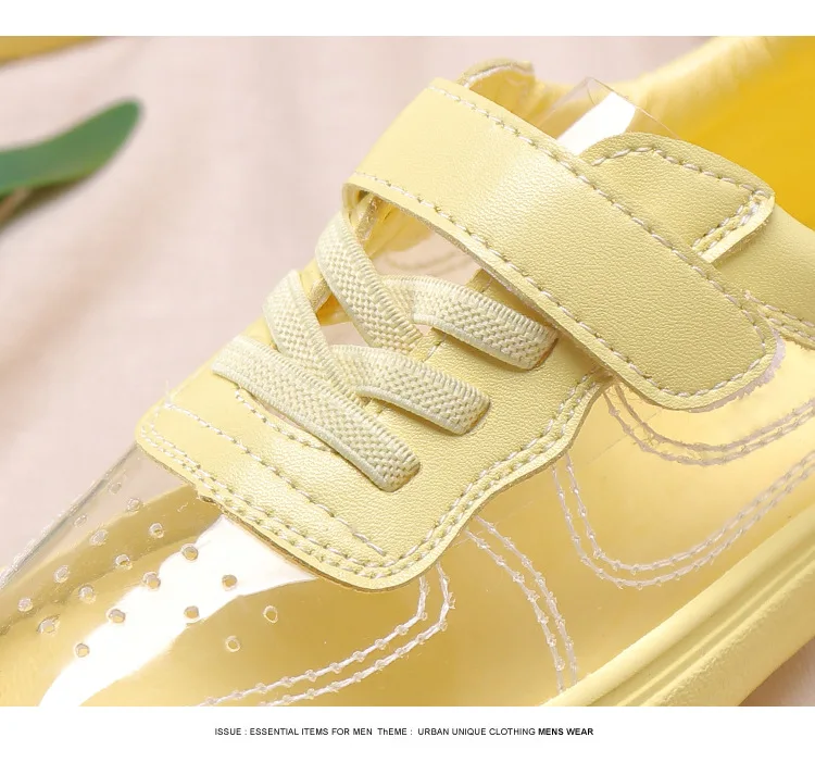Девочки кроссовки Дети Повседневное без каблука обувь для малышей Девочка тапки дышащей розовый цвет: желтый, белый обувь супер волокно+ Кристалл