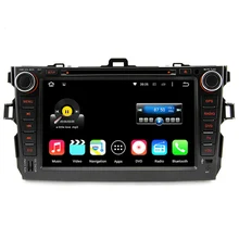 8 Inch 2 Din HD 1024×600 Quad Core Android 5.1.1 Car DVD GPS For Toyota Corolla 2006-2011 With Stereo Radio 3G WiFi OBD DVR