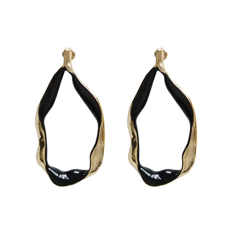 

Simple geometric metal temperament of restoring ancient ways earrings hollow stud earrings fashion women jewelry earring