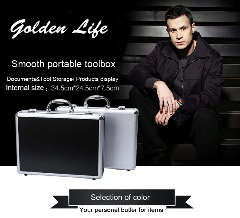 Aluminum Tool case suitcase toolbox password box File box Impact resistant safety case equipment camera case with pre-cut foam Aluminum Tool case suitcase toolbox password box File box Impact resistant safety case equipment camera case with pre-cut foam