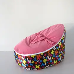 Розовый детский чехол-бини только новый дизайн детская кровать bean сумка, детский диван beanbag кровати-бесплатная доставка