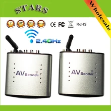 2,4G Wireless AV Transmitter & Receiver Audio Video sender TV Signal Empfänger Extender 3 RCA PAT335 PAT-335, freies Verschiffen