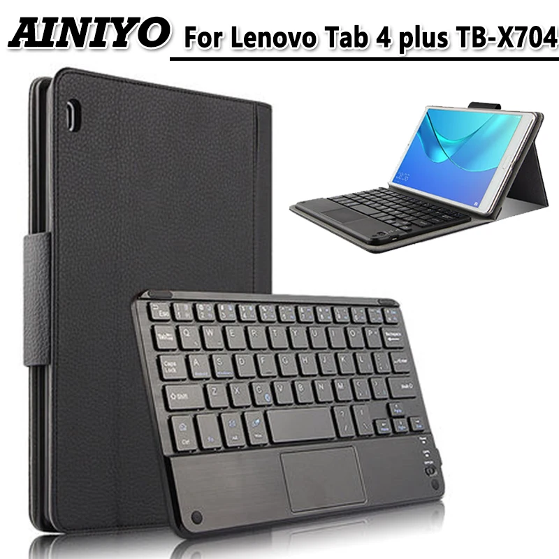 Для Lenovo Tab 4 10 plus 1 &quotчехол Беспроводная Bluetooth клавиатура чехол для TB-X704F X704N