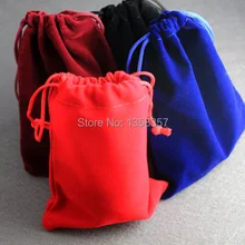 Высококачественный изготовленный на заказ бархатный мешок с кулиской для мобильного телефона \ HDD Аксессуары Подарочные Мешочки для ювелирных изделий \ мешок Подгонянный оптом