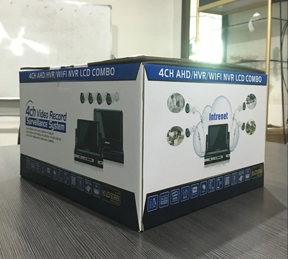  Kits de sistema de cámara 720P wifi IP sistema de cámara CCTV inalámbrico sistema de cámara de segu