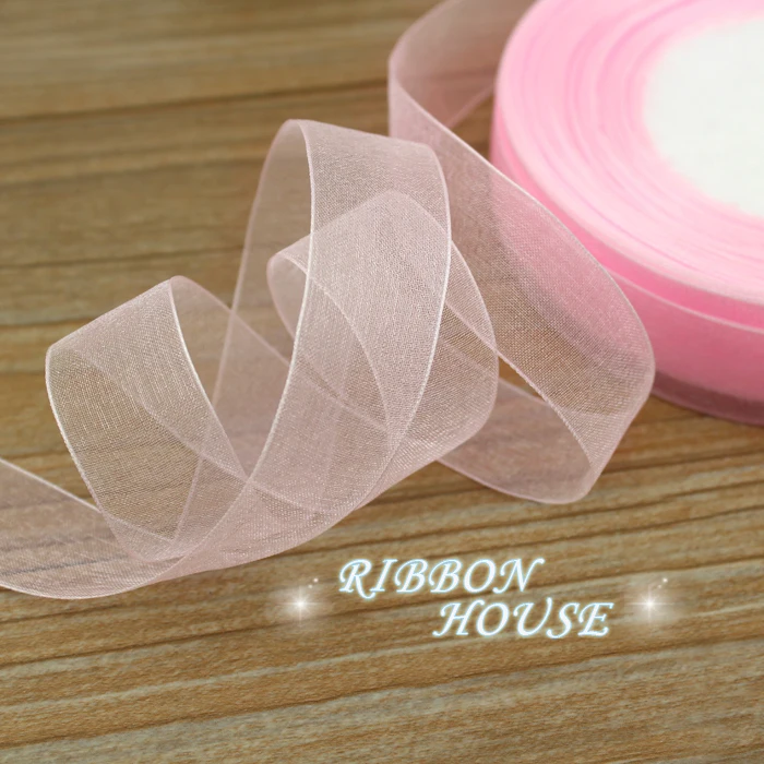 Buy (50 yards/roll) 3/4''(20mm) Pale Pink organza