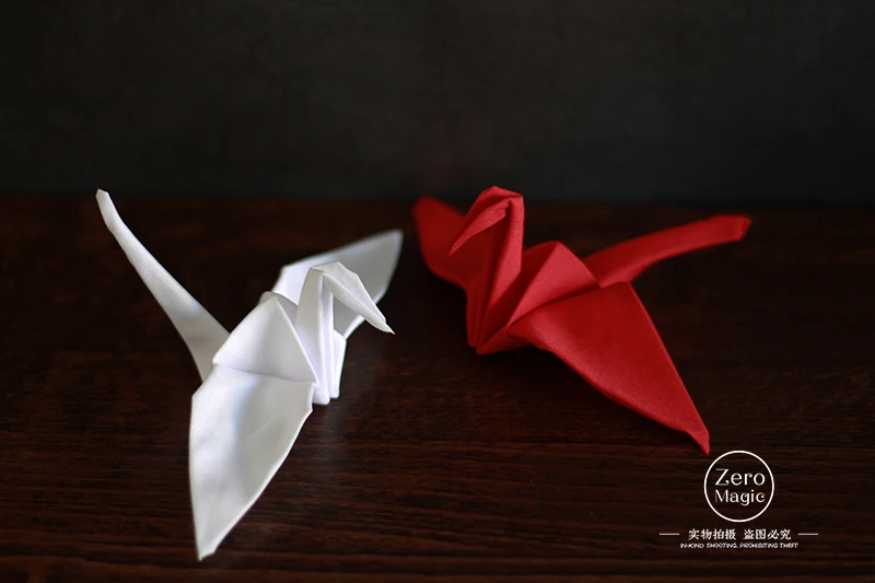 Us 82 Free Shipping Origamagic Origami Magic Crane Redwhite Magic Trick Close Up Magic Propsstreetaccessoriesmentalism In Magic Tricks